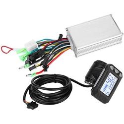 Vbest life Motor E-Bike Controller,24V-48V Brushless Motor Speed Controller and Waterproof LCD Display Panel for Electric Scooter(350W24V)