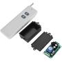 ASHATA 3KM Remote Control Transmitter,3KM Long Range DC 12V 2CH RF Wireless Remote Control Switch System Transmitter + Receiver,High Confidentiality