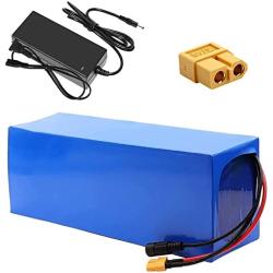 Jieoto 48V 15000mAh E-Bike Lithium Battery Pack 13S 5P 15Ah Li-ion Battery with 54.6V Charger Suitable for 250W-1000W Motor Fit for Electric Scooter Electrical Tools Electric Go-Kart