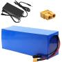Jieoto 48V 15000mAh E-Bike Lithium Battery Pack 13S 5P 15Ah Li-ion Battery with 54.6V Charger Suitable for 250W-1000W Motor Fit for Electric Scooter Electrical Tools Electric Go-Kart