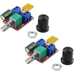 E-outstanding Speed Controller 2PCS Mini 5V 6V 12V 24V 35V 5A 90W DC Motor PWM Speed Control Switch Module Light-Emitting Diode Dimmer