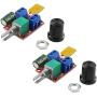 E-outstanding Speed Controller 2PCS Mini 5V 6V 12V 24V 35V 5A 90W DC Motor PWM Speed Control Switch Module Light-Emitting Diode Dimmer