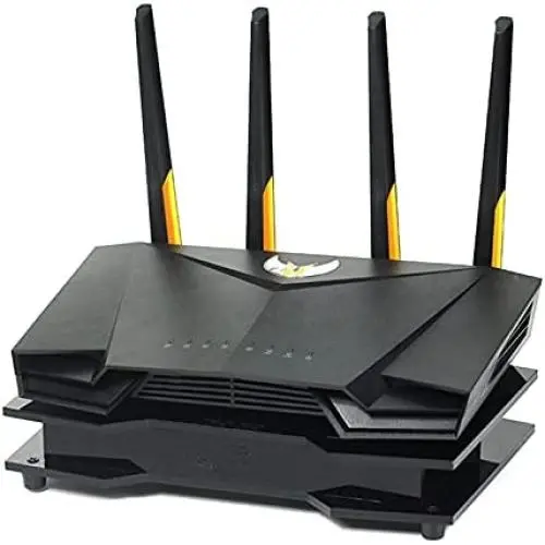 Router Heat Radiator Fan Base USB Power Ultra Silent Dissipate Temperature Control for AX3000 with Two 8cm Cooling Fans