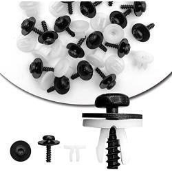 20sets Engine Splash Shield Guard Undertray Cover Screws Bolt Nut Clip Kit Compatible with Ford Escape F-150 Edge Focus Fusion C-Max S-Max Transit Lincoln MKC W708591S424