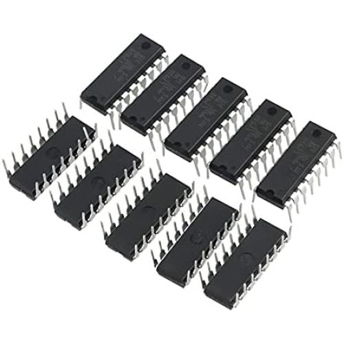 ifundom 10pcs L293D DIP 16- pin IC Stepper Motor Drivers Controllers (Black)