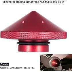 Eliminator Trolling Motor Prop Nut #GFEL-MK-BK-DP Compatible with MinnKota 80, 101 and 112 Replace for T-H Marine Red