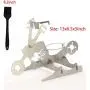 Gloon Grill Rack Chicken Holder with Black Brush Portable American Motorcycle Stand for Outdoor Indoor BBQ Supplies