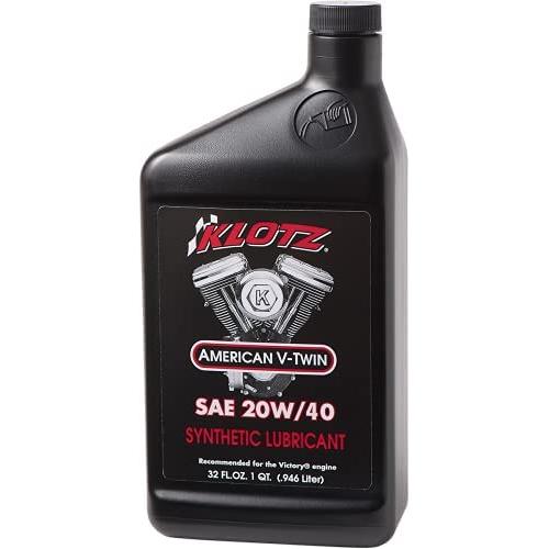 Klotz American V-Twin Victory Synthetic Engine Oil, 20W/40, 32 ounce quart