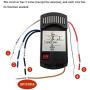 Breeze Bay Universal Ceiling Fan Remote Control and Receiver Kit with dimmer for 3-speed ceiling fan Replacement for Hampton Bay Harbor Breeze Hunter KUJCE9103 CHQ8BT7030T CHQ7030T UC7030T FAN-53T Kit