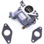 SouthMarine Boat Engine 66M-14301-12 Carburetor Assy and 66M-13646-00 Gaskets (2 pcs) for Yamaha 4-Stroke 15hp F15 Electric Start Outboard Motor