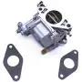 SouthMarine Boat Engine 66M-14301-12 Carburetor Assy and 66M-13646-00 Gaskets (2 pcs) for Yamaha 4-Stroke 15hp F15 Electric Start Outboard Motor