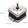 3D Printer Stepper Motor 42-34, 2 Phases 0.8A 1.8 Degrees 0.4 N.M 42-34 Stepper Motor for Creality Ender-3 X/Y/Z Axis and CR-10 Series Z Axis