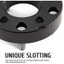 Orion Motor Tech 4x156 ATV Wheel Spacers 2 inch Black Wheel Spacer Kit Compatible with Polaris Ranger Polaris RZR XP 1000 Polaris RZR, 50mm Wheel Spacer Kit with 12x1.5 Studs, Set of 4
