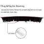 For Ford 1999-2004 Mustang Rear Third 3rd Brake LED Light Center High Mount Stop Light Reverse Light Lamp Cargo Lights Replacement (Red)