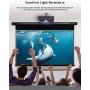 VIVIDSTORM-Projection Screens,Rotate/Spin ALR UST Motor Tension Screen,Electric Tab-tensioned Drop Down Screen,16: 9 Home Theatre System Compatible with UST Laser TV Projector,VBMSLUST84HA