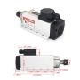 RATTMMOTOR CNC Spindle Motor Kit Square 2.2KW 220V Square Air Cooled Spindle Motor ER20+2.2KW Inventer 220V Spindle Motor Speed Control Variable Frequency Drive VFD for CNC Router Milling Machine