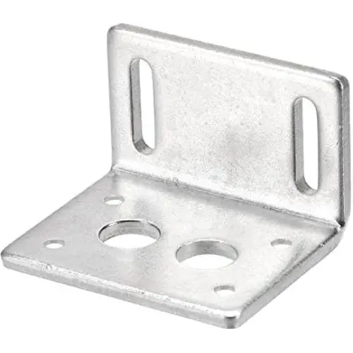 MECCANIXITY Motor Bracket Motor Mounting Holder 30x46x38mm Silver Tone for Worm Gear Motor