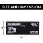 Motor Guard - Big-Block Maximum Sanding Block 6-1/2 (BG6-1), One Size