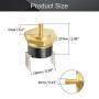 Fielect KSD301 Thermostat Temperature Control Switch,Adjust Snap Disc Temperature Switch 100°C Copper M3 Normally Closed 1 Pcs
