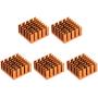 uxcell Electronic Radiators Heatsink for MOS GPU IC Chip Golden 20 x 20 x 10 mm 5pcs