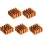 uxcell Electronic Radiators Heatsink for MOS GPU IC Chip Golden 20 x 20 x 10 mm 5pcs