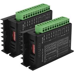 OUYZGIA TB6600 Stepper Motor Drivers 4A Stepper Driver Controller for Nema 17, 23 and 34 Stepper Motor 32 Segments for 42 57 86 Stepper Motor Drivers, Upgraded Version-2PCS