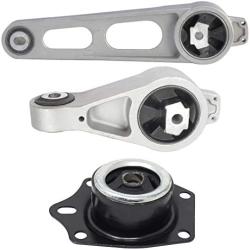 ENA Front Right Upper Lower Mount and Transmission Mount Set of 3 Compatible with Chrysler Dodge PT Cruiser Neon 2.0L 2.4L Auto Trans w/o Turbo Replacement for A2947 A2948 A2949