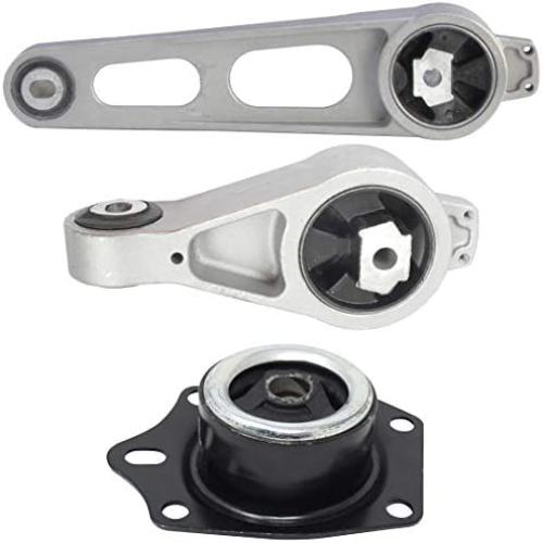 ENA Front Right Upper Lower Mount and Transmission Mount Set of 3 Compatible with Chrysler Dodge PT Cruiser Neon 2.0L 2.4L Auto Trans w/o Turbo Replacement for A2947 A2948 A2949