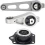 ENA Front Right Upper Lower Mount and Transmission Mount Set of 3 Compatible with Chrysler Dodge PT Cruiser Neon 2.0L 2.4L Auto Trans w/o Turbo Replacement for A2947 A2948 A2949