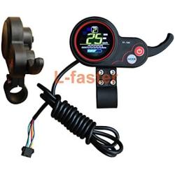 Electric Scooter LCD Display with Thumb Throttle Kit 400W-1000WElectric Brushless Hub Motor Controller with Color LCD Battery Indicator