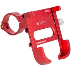 ROTTO Bike Phone Mount Bicycle Motorcycle Cell Phone Holder All Aluminum with 360°Rotation Adjustable
