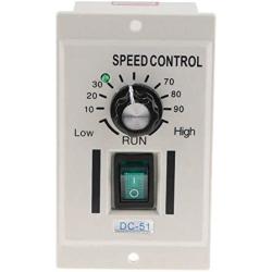 AC 110V 400W Knob Motor Speed Controller DC 0-90V Variable Adjust Lathe Control