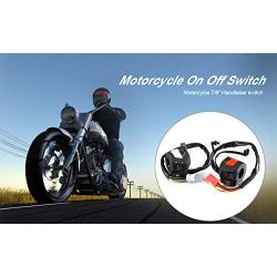 Motorcycle Turn Signal Switch,Motorcycle Handlebar Switch, 2X Universal 7/8 Motorcycle Handlebar Horn Turn Signal Light Control Switch Motorcycle Lights Handle Switch
