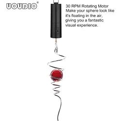 UOUDIO Wind Spinner Motor Battery Operated Gazing Ball Spiral Tail Wind Spinner Stabilizer，Stress Ball Indoor Outdoor Decoration Motor Drive Hanging Swivel Hook 11