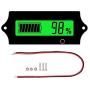 12v 24v 36v 48V Battery Voltage Meter rv with LCD Display Green Backlight,Battery Monitor Capacity Meter Level Indicator Voltage Gauge Meter for 2S-15S Lithium-Iron&Lead-Acid Batteries Auto Car