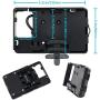 GPS Navigation Bracket, Motorcycle Mobile Phone Holder Mount Compatible with F700GS F800GS R1200GS ADV CRF1000L Africa Twin 12MM Roll Bar