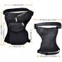 Augot Canvas Drop Leg Bag for Men Women, Multifunction Tactical Thigh Drop Leg Thigh Bag, Thigh Fanny Pack Motorcycle Leg Bag, Drop Hip Bag Thigh Purse for Men Women Outdoor Motor Bike Cycling Hiking