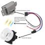3 Pins Blower Motor Resistor Connector Replace Wiring Harness for Chevy, GMC Silverado, Tahoe, Suburban, Sierra, Yukon XL - AC,Replace 8e5h-19e624-a, 89018778, 89019351, 1581773
