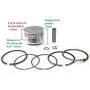 ITACO Piston Kit Ring Set Assy 13101-ZM5-000 13101-ZM5-030 for Honda Motor GX31, FG100, HHE31C, UMK431, WX10-4 Stroke, Chinese 139F Engine Lawnmower Trimmer
