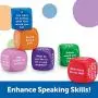 Learning Resources Conversation Cubes - 6 Pieces, Ages 6+ Foam Cubes for Social Emotional Learning, School Counselor Supplies, Speech Therapy Toys, Ice Breaker Cubes