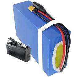 Wnicek E-Bike Battery Pack 52V 30AH Lithium-ion Electric Bicycles Battery 30000mAh Electric Bike Lithium Battery Pack Fits for 250W-1500W Motor with Charger and BMS