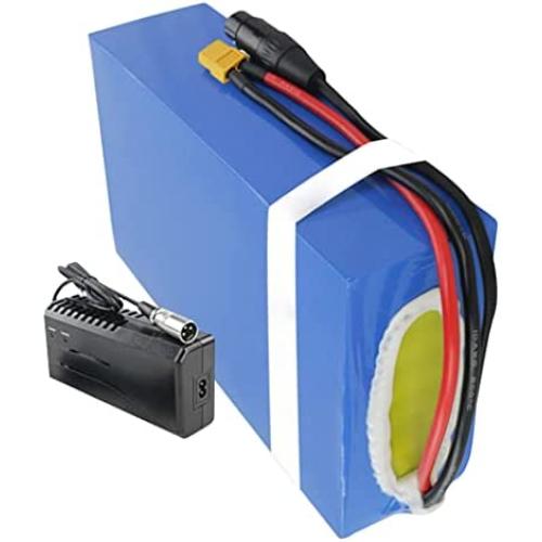 Wnicek E-Bike Battery Pack 52V 30AH Lithium-ion Electric Bicycles Battery 30000mAh Electric Bike Lithium Battery Pack Fits for 250W-1500W Motor with Charger and BMS