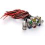 Amotor 10 pcs/Lot LED Indicator Light Lamp Pilot Dash Directional Car Truck Boat Blue red Green Yellow White (Tricolor)