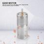 DC 12V Metal Gear Motor Low Speed for Electronic Lock Robot Electric Curtain 25mm 25GA-370(60RPM)