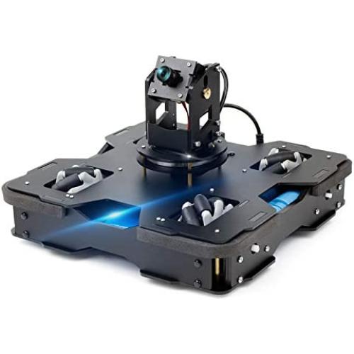 Yahboom Raspberry Pi Robot Pi 4B Kit Mecanum Wheel 3-DOF Camera Python Robotic Car for Adults AI Object Recognitn Tracking (Raspblock with Pi4B(4G))