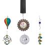 FENDISI Hanging Black Rotating Motor for Wind Spinner and Wind Chimes， Mobile Battery Operated Garden Decor Accessoy，Not Included Battery