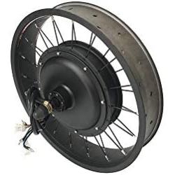 170-175mm Dropout 20inch *4.0 3000W Electric Fat Bike Conversion kit with tire, Sabvoton Programmable Controller, TTFT UKC1 Display, 7- Speed Freewheel, and alram Lock