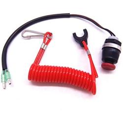 Outboard 398-06830-0 345069300M 353068200M 361069300M 353068201M 398068300M Kill Stop Switch Safety Tether Lanyard Cord for Tohatsu for Nissan for Mercury Mariner Mercruiser Quicksilver Boat Engine
