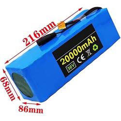 Wnicek 36V 20Ah Electric Bike Battery E-Bike Li-Ion Battery Rechargeable Battery Pack Fit ?for 750W 500W 350W 250W 200W Electric Bicycle Motor with 42V 2A Charger