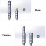 SCHUCK Waterproof Motor Extension Cable 1.2/1.5 Square 250W/350W 600mm/1300mm/1600mm for E-Bike Hub Motor Conversion Kit Parts